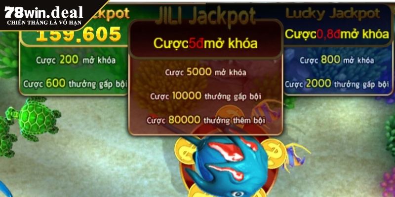 Jackpot Vua Đại Dương 78Win Trải Nghiệm Game Săn Cá Thú Vị 4 Chiến thuật săn jackpot