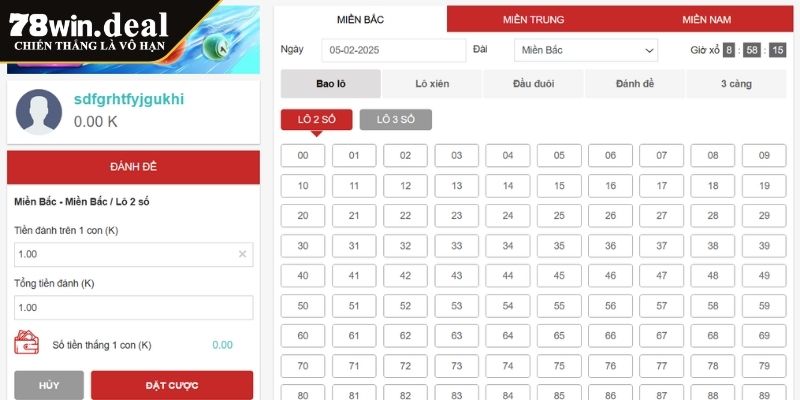 Xổ Số DB 78Win Sảnh Cược Hấp Dẫn Với Tỷ Lệ Thưởng Cao 3 Xổ số ba miền hấp dẫn
